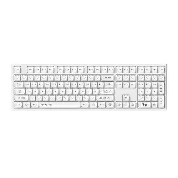 Akko Greedy Bear 5108 V5 White Mechanical Keyboard