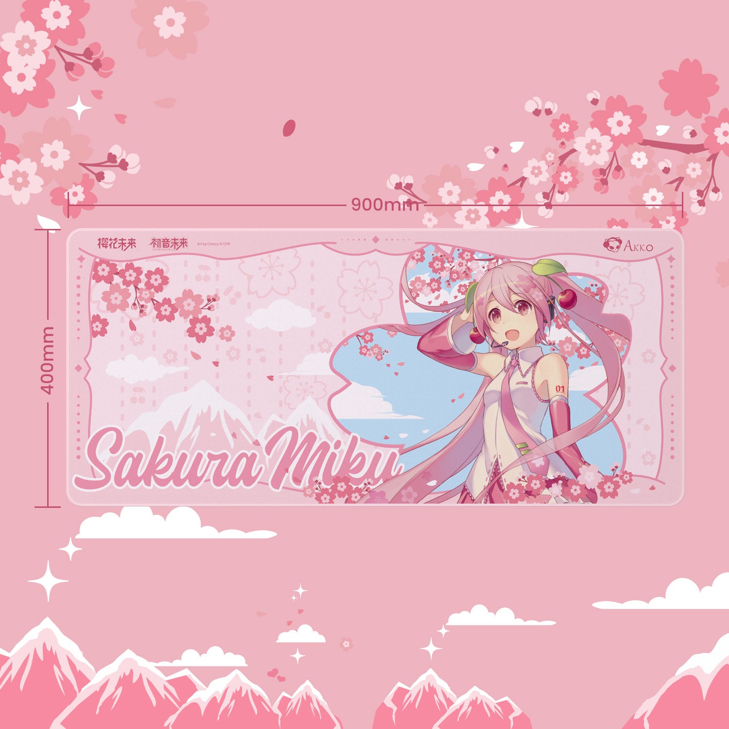 Sakura Miku Mauspad