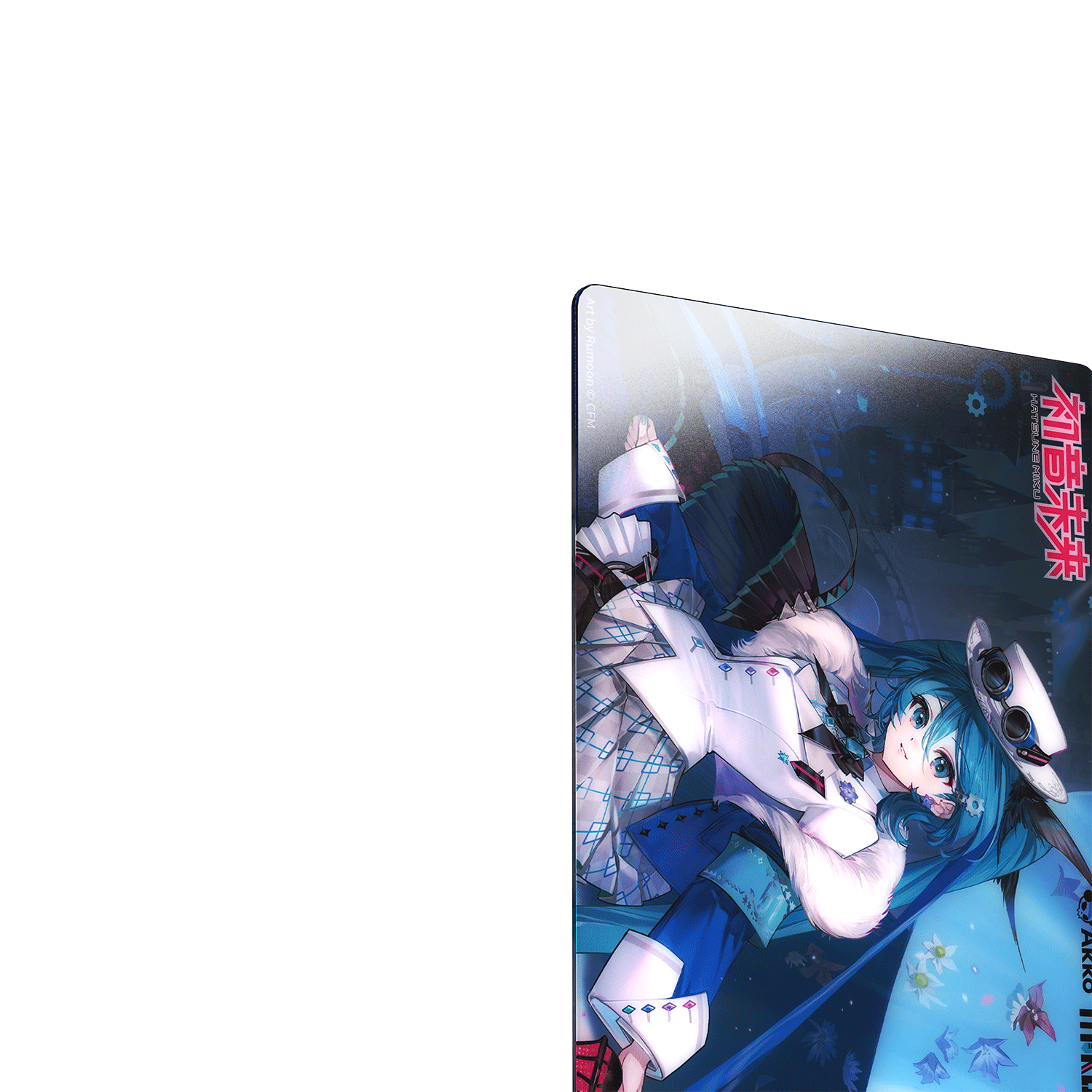 Akko Hatsune Miku WITH YOU 2025 Gaming Mouse Pad Edge Details