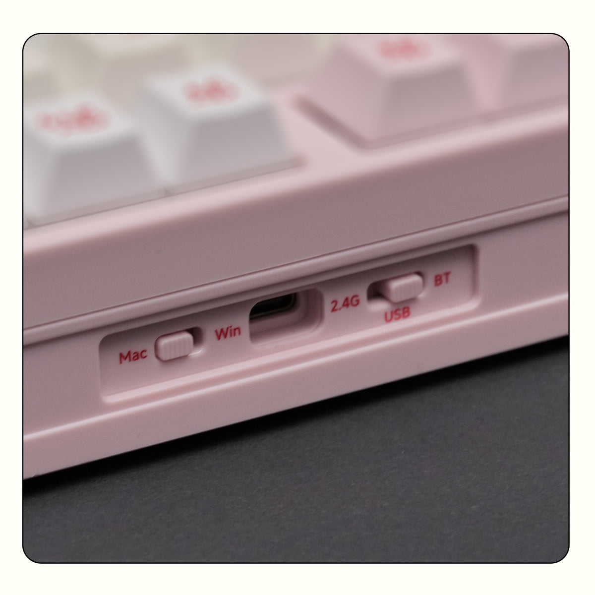 Akko Hello Kitty 5075 V5 Mechanical Keyboard Side Control