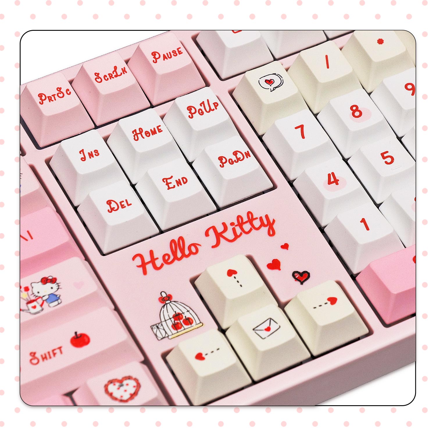 Akko Hello Kitty 5108 V5 Mechanical Keyboard Keycaps Details