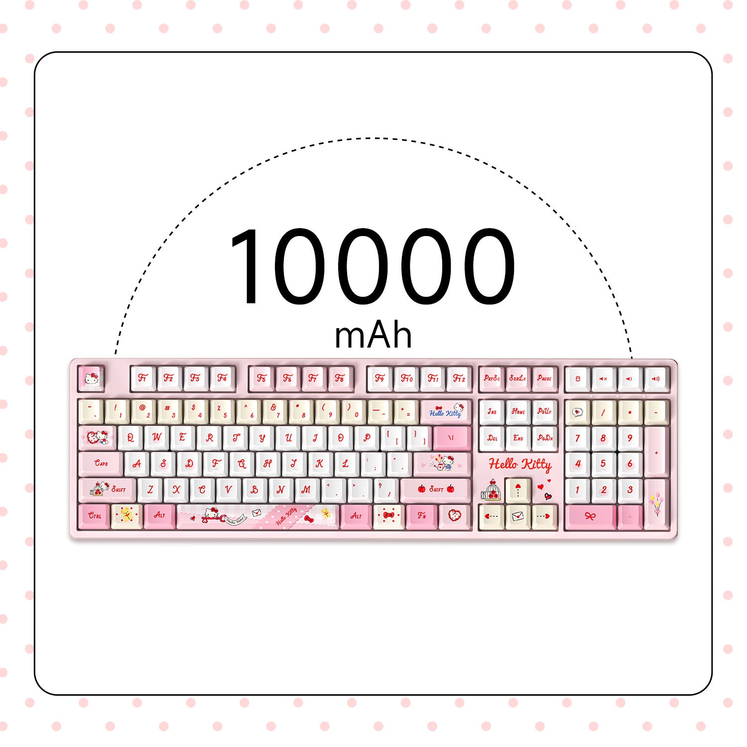 Akko Hello Kitty 5108 V5 Mechanical Keyboard 10000mAh Battery