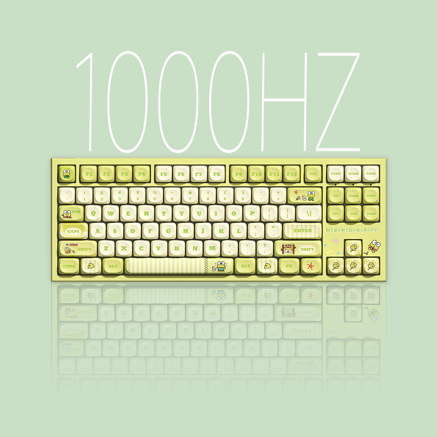 Akko KeroKero Keroppi 5087 V5 Keyboard 1000Hz Polling Rate