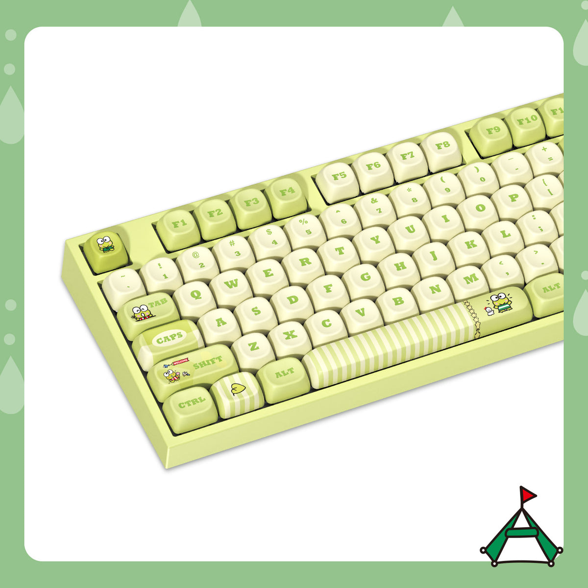 Akko KeroKero Keroppi 5108 V5 Mechanical Keyboard Left Details