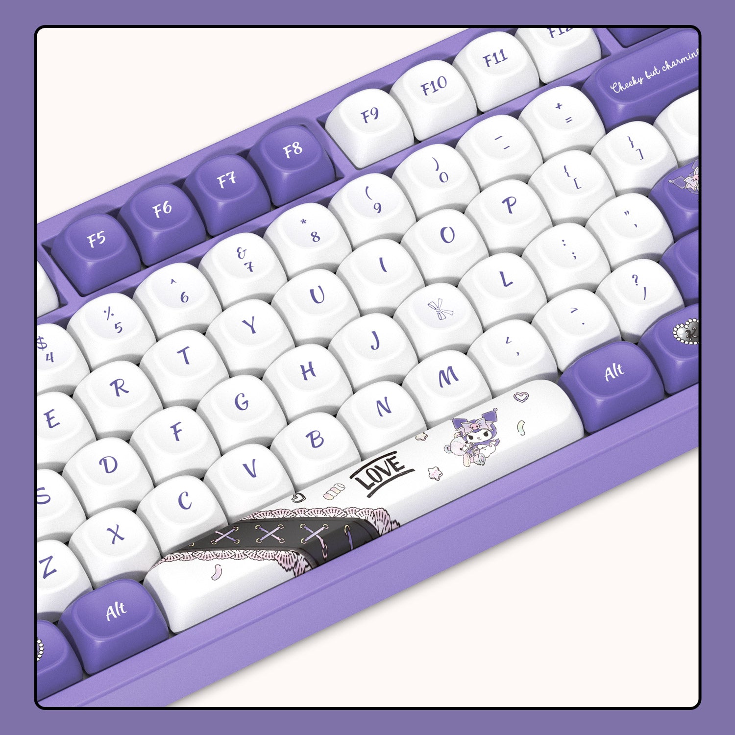 Akko Kuromi 5087 V5 Keyboard MOA Keycaps Details