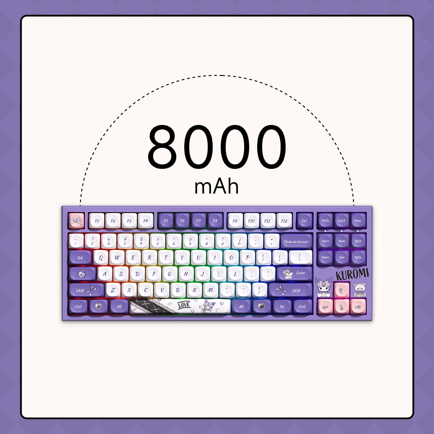 Akko Kuromi 5087 V5 Keyboard 8000mAh Battery