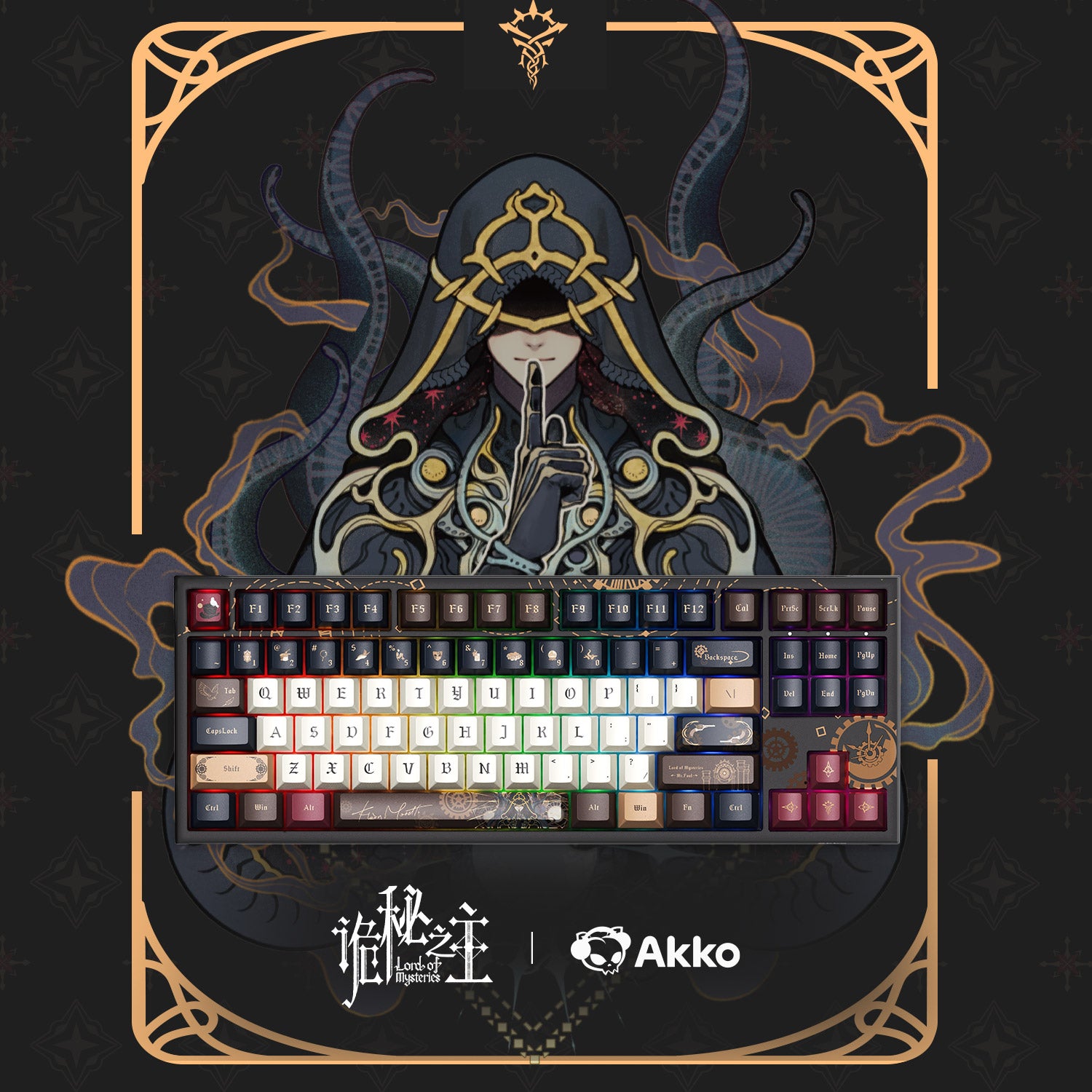 Akko Lord of the Mysteries 5087 V5 Keyboard with Lord of the Mysteries Background