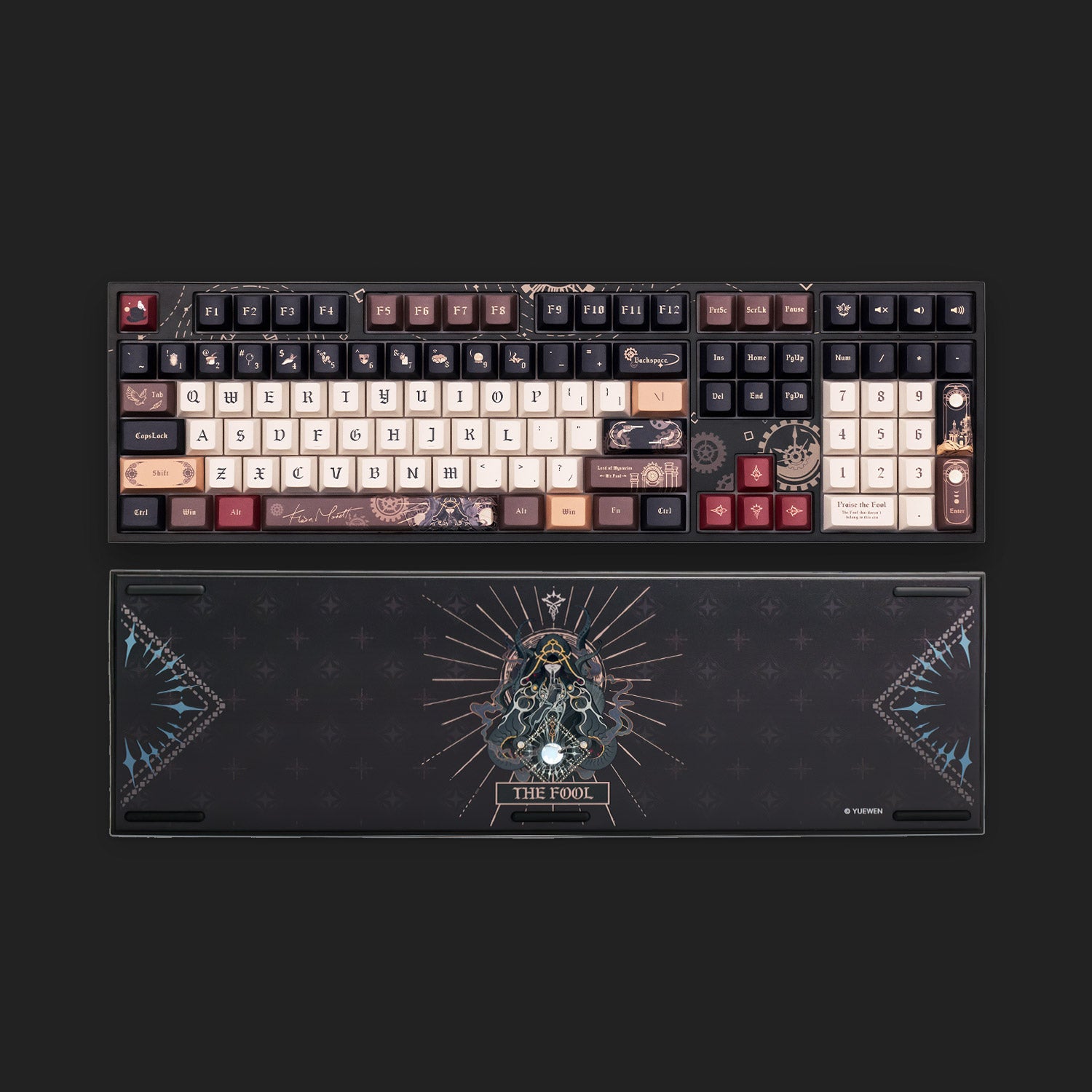 Akko Lord of the Mysteries 5108 V5 Mechanical Keyboard Front Back Details