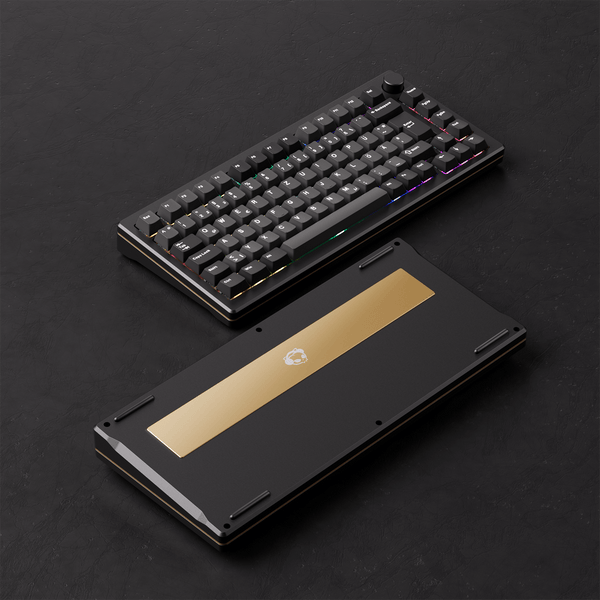 Akko MOD 007B Black Silver HE ISO Magnetic Keyboard Front Back Details