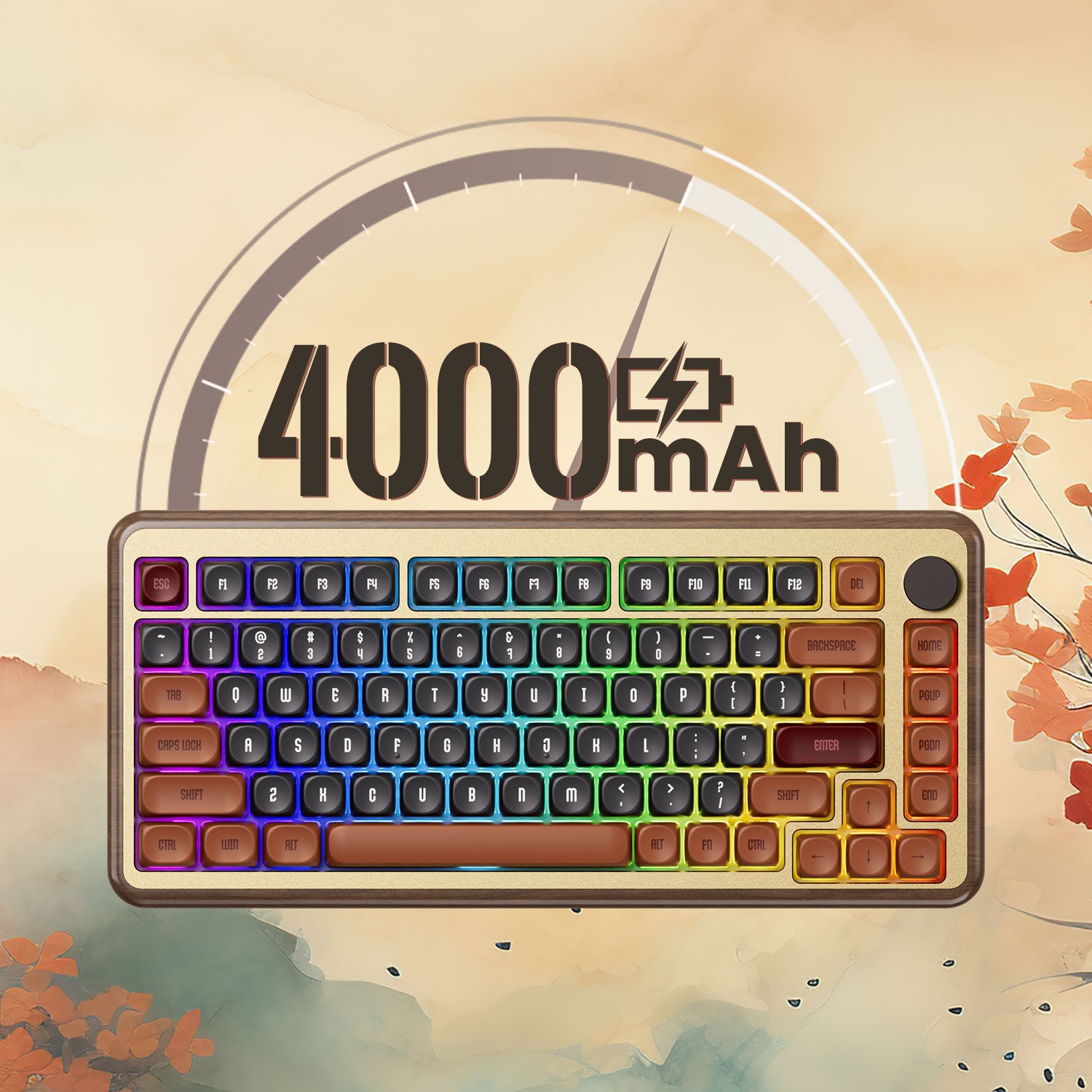 Akko MU02 Wooden Keyboard 4000mAh Battery