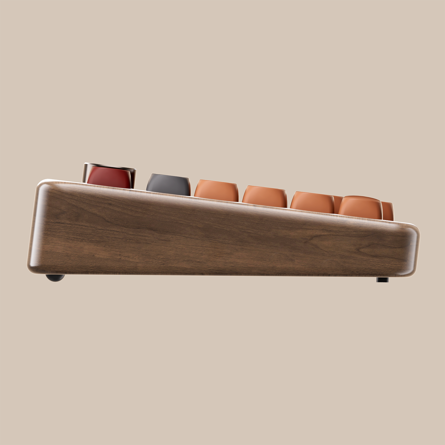 Akko MU02 Wooden Keyboard Side Details
