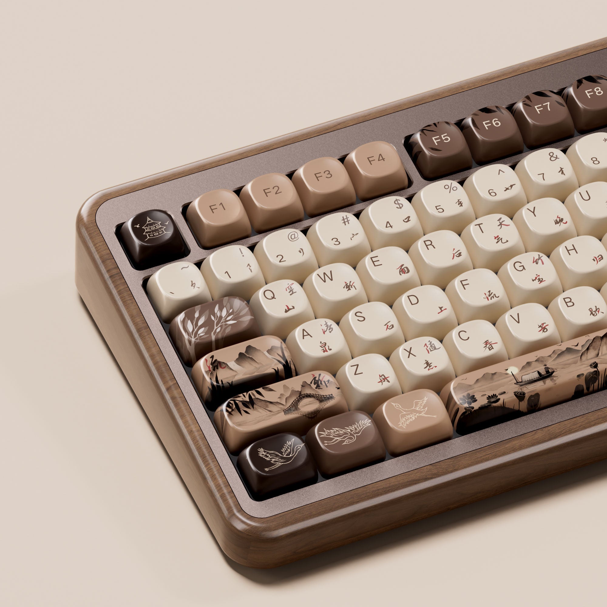 MU02 Wooden Keyboard