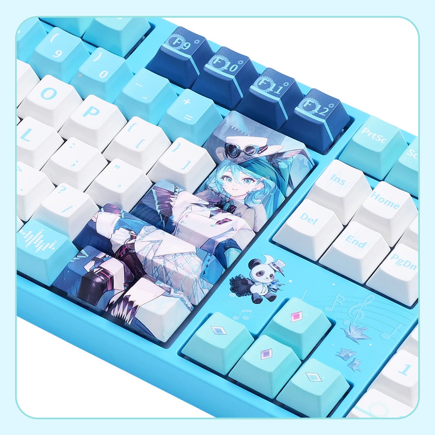Akko Hatsune Miku WITH YOU 2025 5108 V5 Cherry Keycap Details