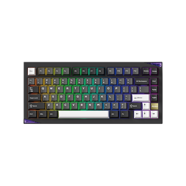 Akko Mineral 01 VIA Custom Mechanical Keyboard Black Silver