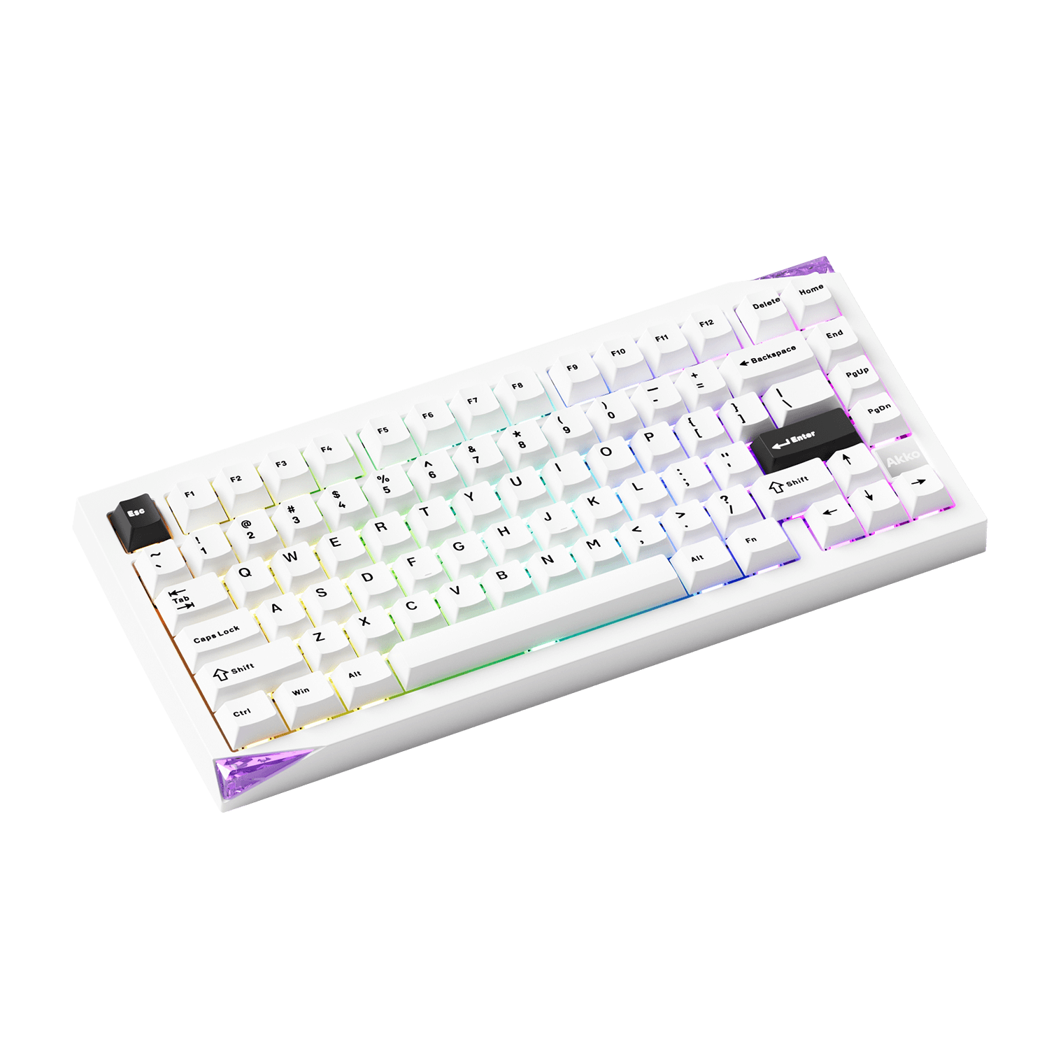 Akko Mineral 01 VIA Fully Assembled White Left Side