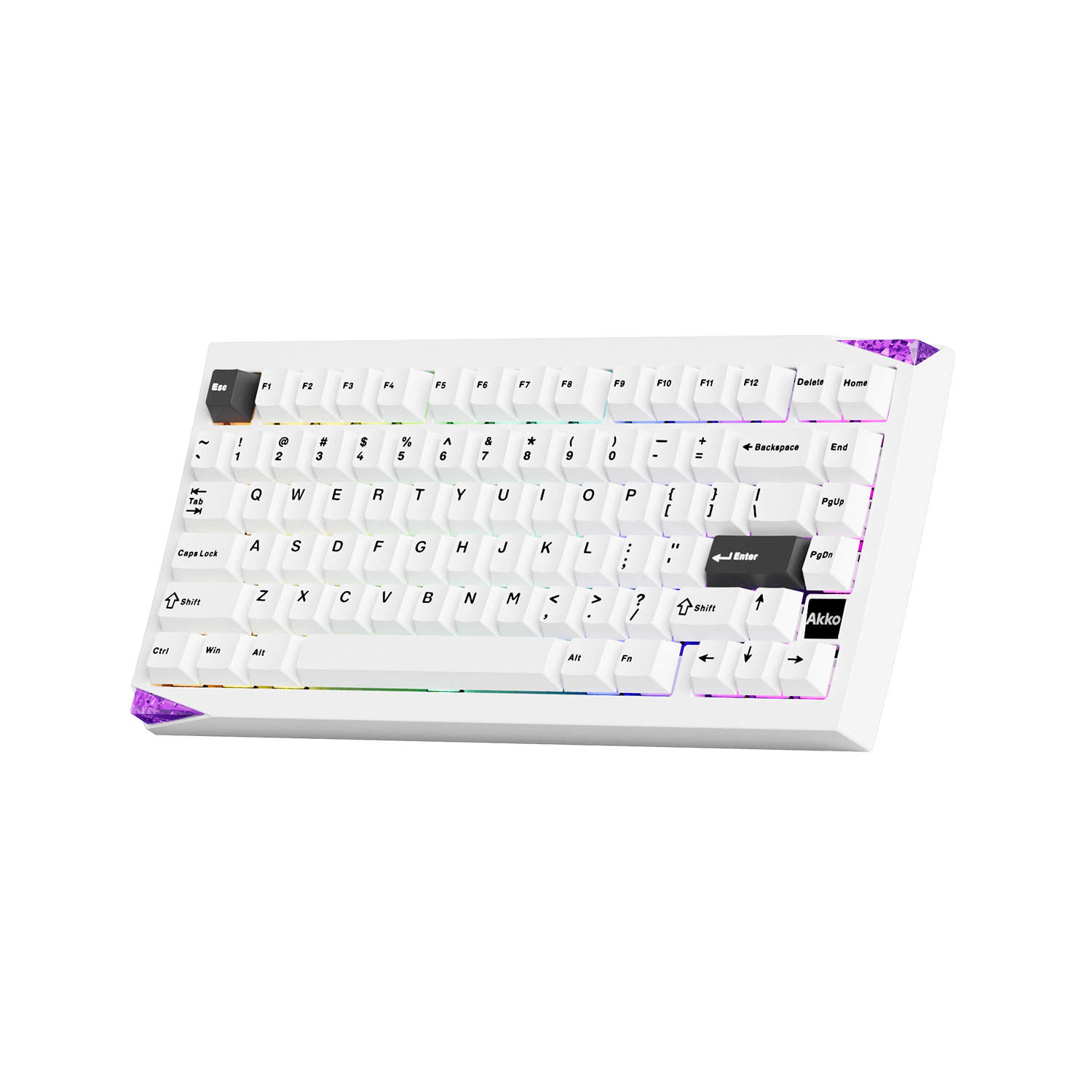 Akko Mineral 01 VIA Fully Assembled White Right Tilt