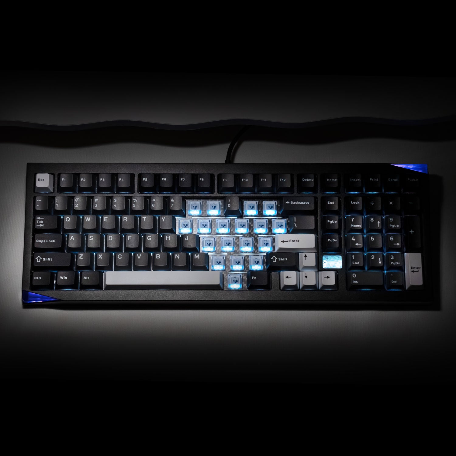 Akko Mineral 02 VIA Keyboard Black Silver Details