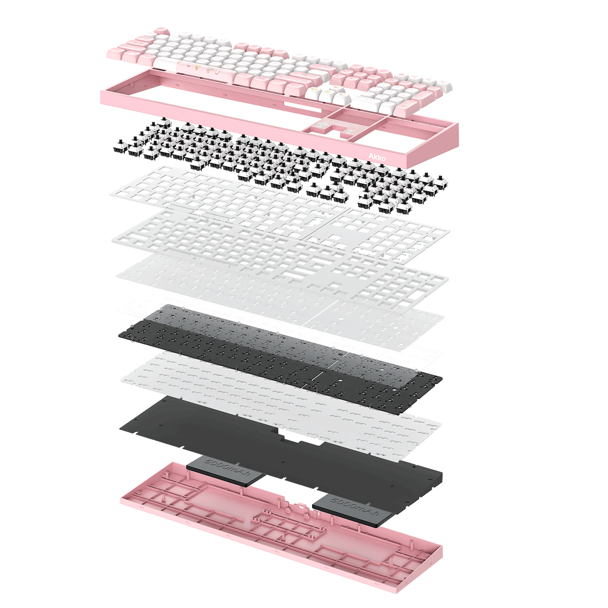 Akko My Melody 5108 V5 Mechanical Keyboard Structure