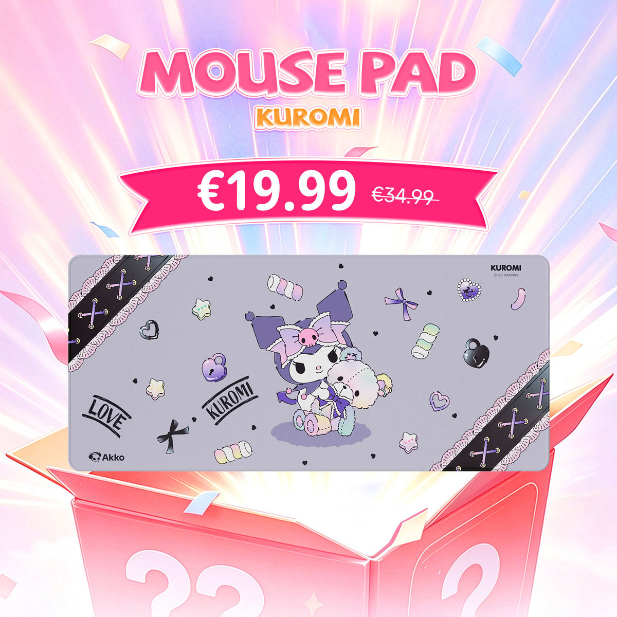 Akko's Mystery Box - Collab IP Mouse Pad