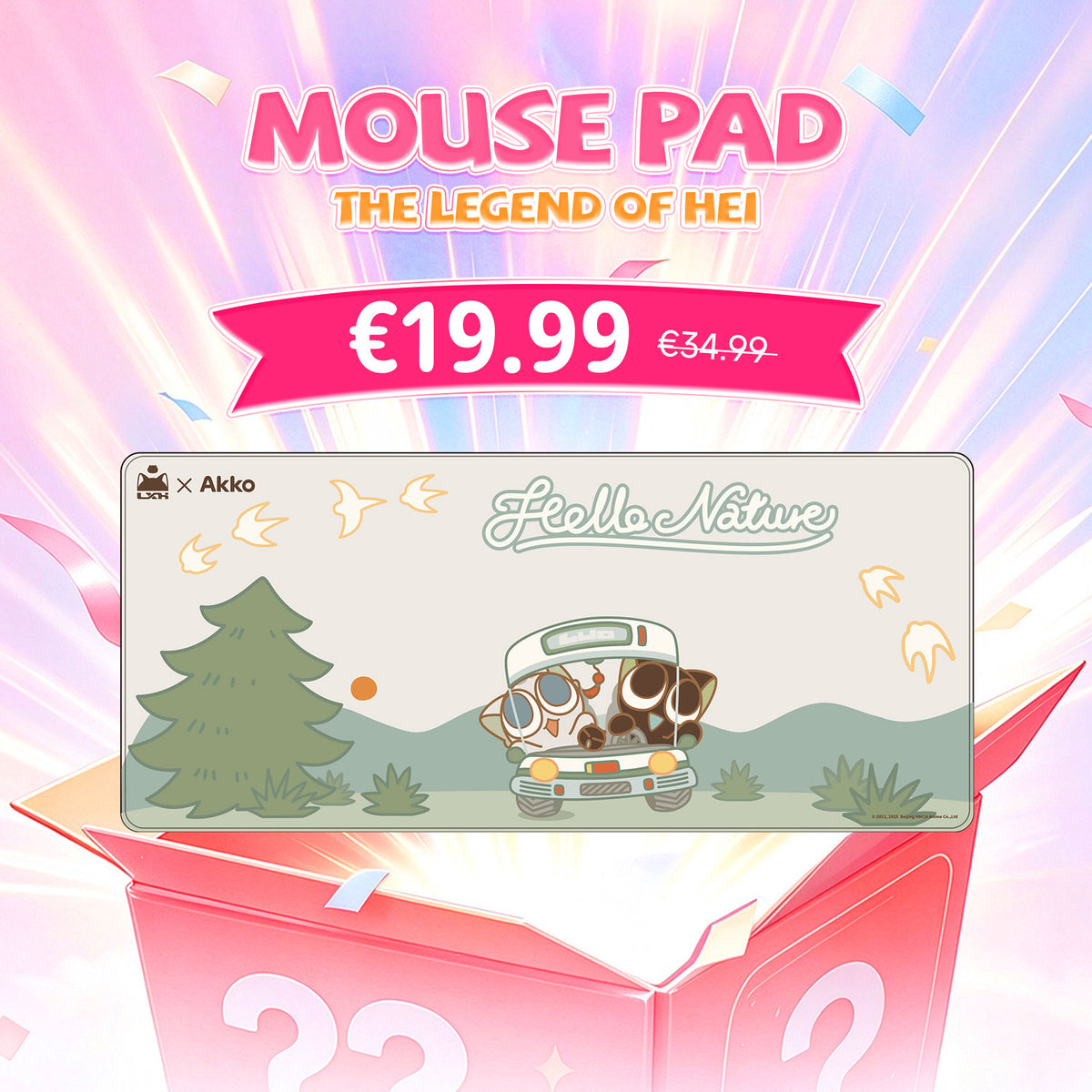 Akko's Mystery Box - Collab IP Mouse Pad