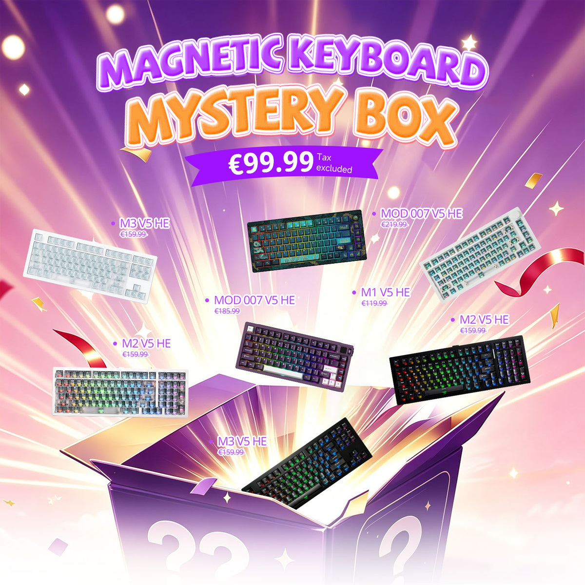 Akko's Mystery Box - Premium Magnetic Keyboard