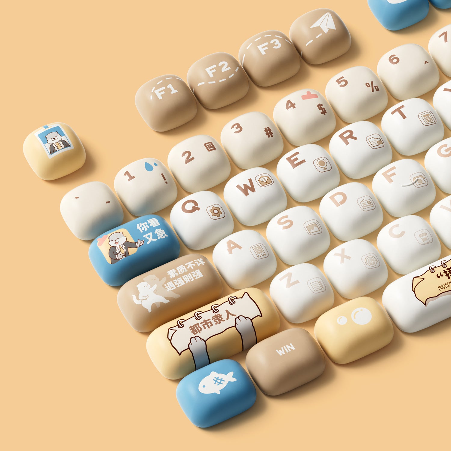 Otter Hustle Keycap Set (138-key)