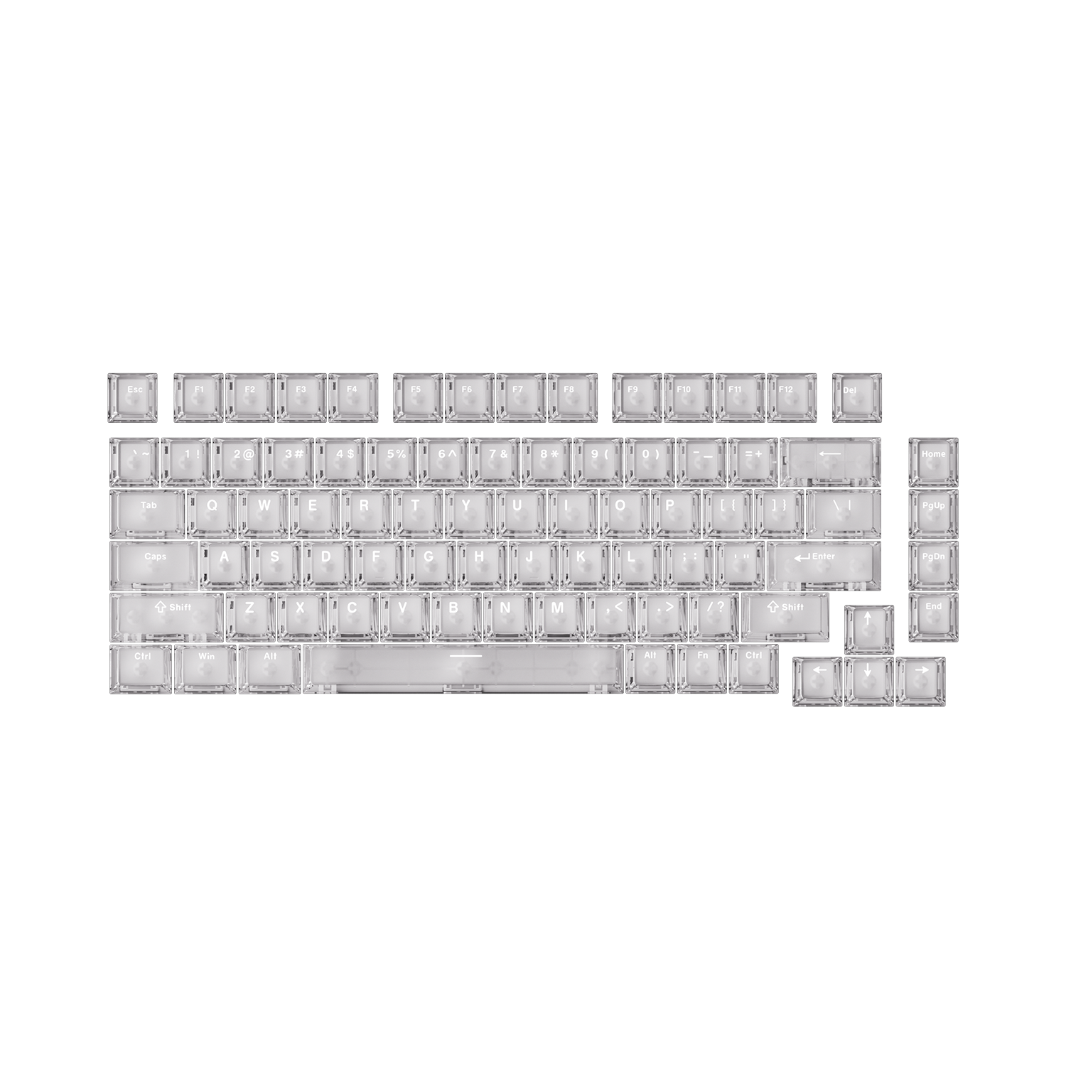 Akko PC Transparent Keycap Set (82-Key)