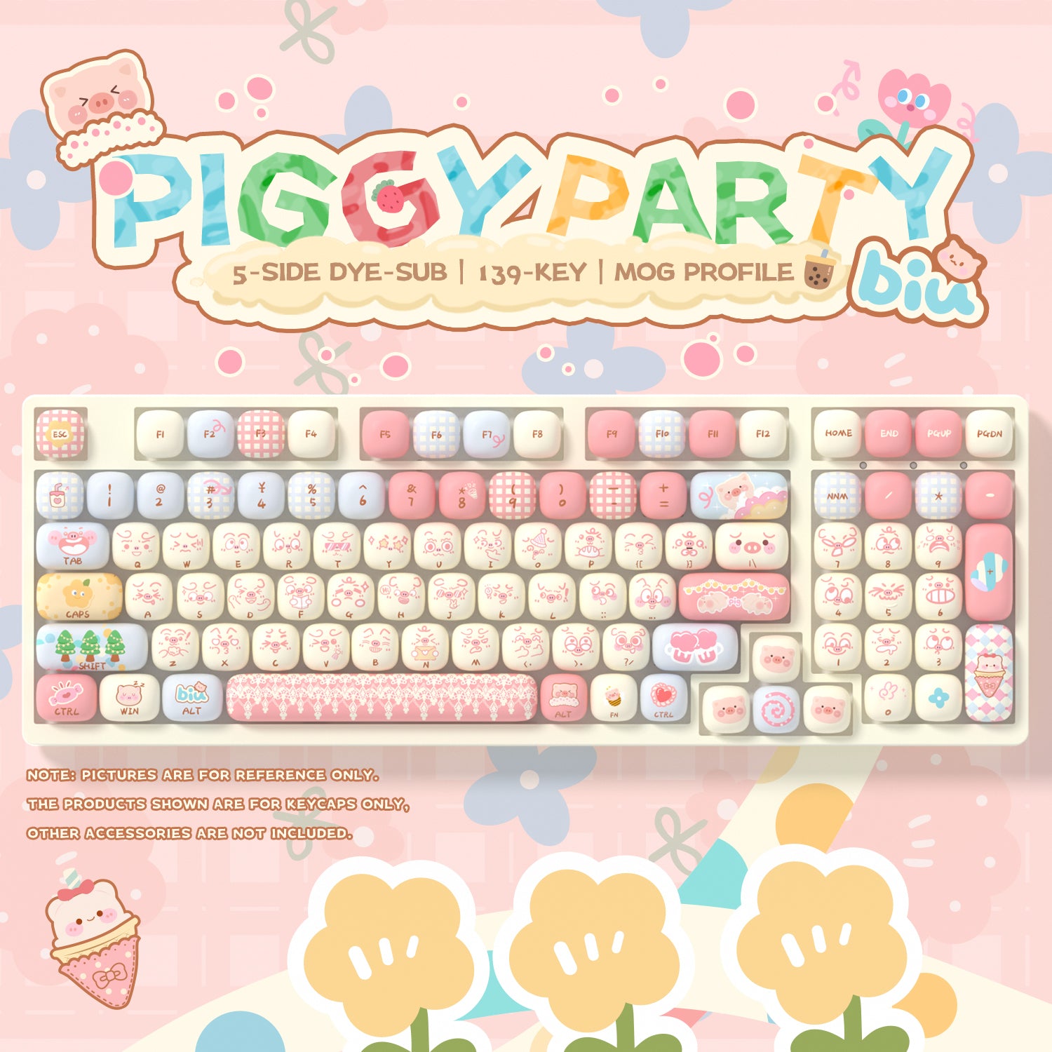 Piggy Party Keycap Set (139-key)