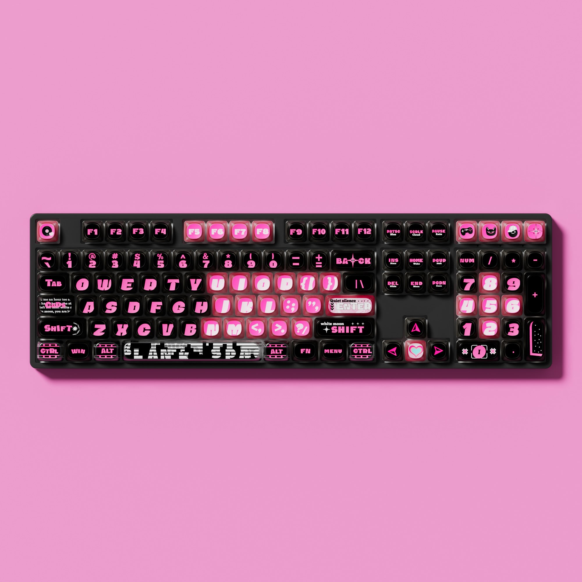 Pink Phantom Keycap Set (139-key)