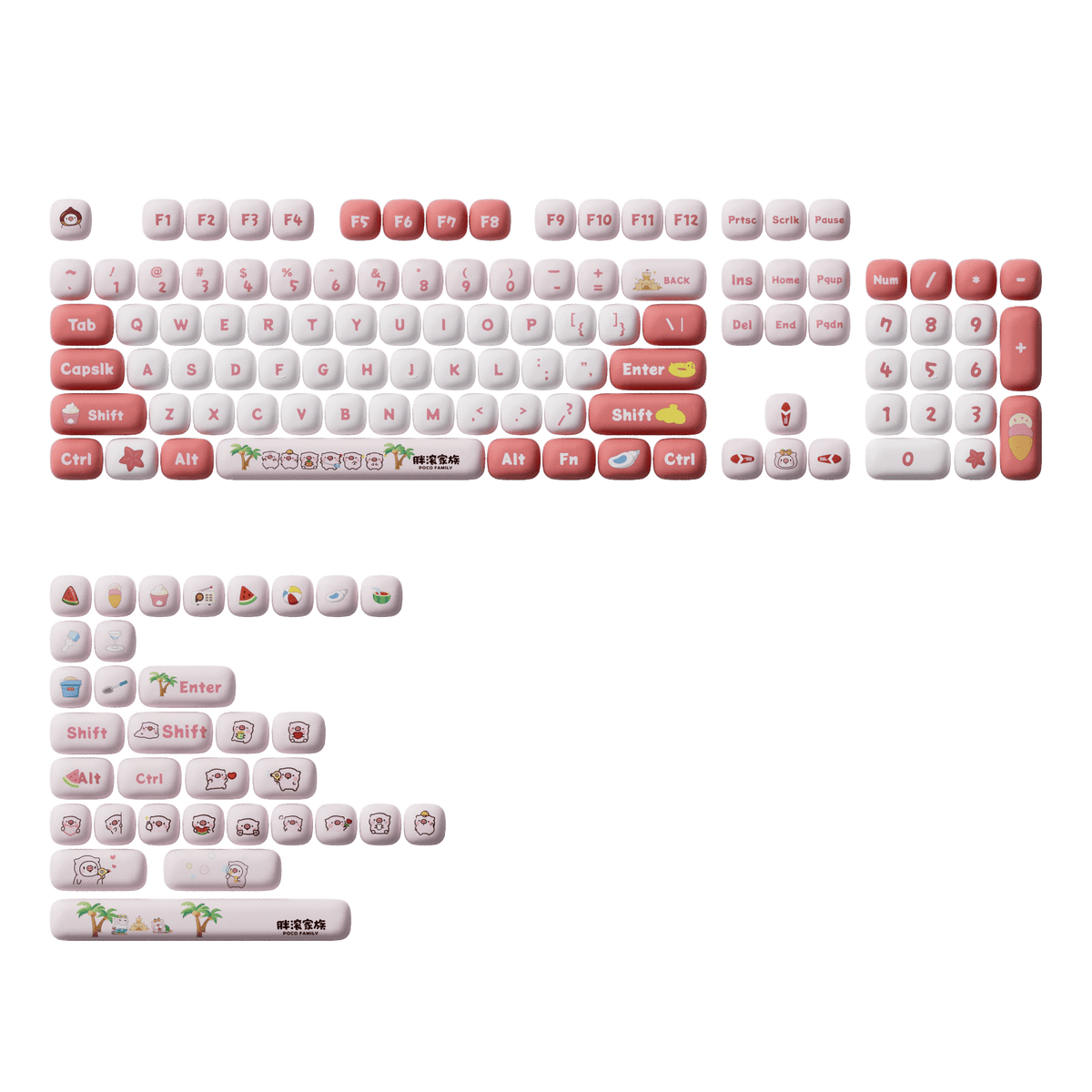 Akko POCO Family - POCO Pig Keycap Set (138-key) | AKKO EU