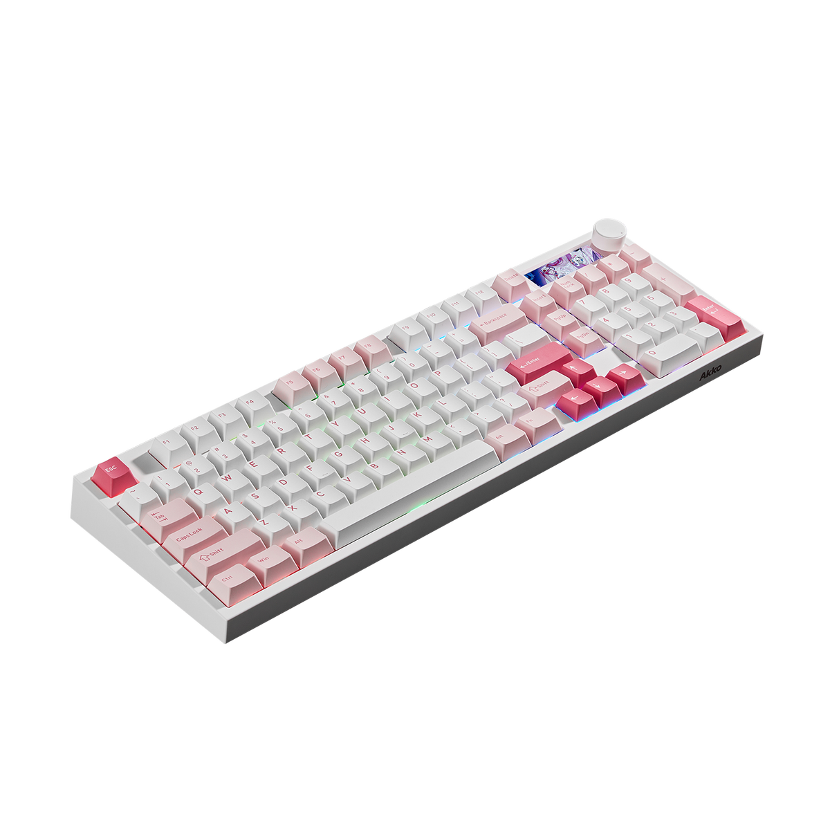 Akko 5098 V5 Prunus Lannesiana Mechanical Keyboard Left Side Details