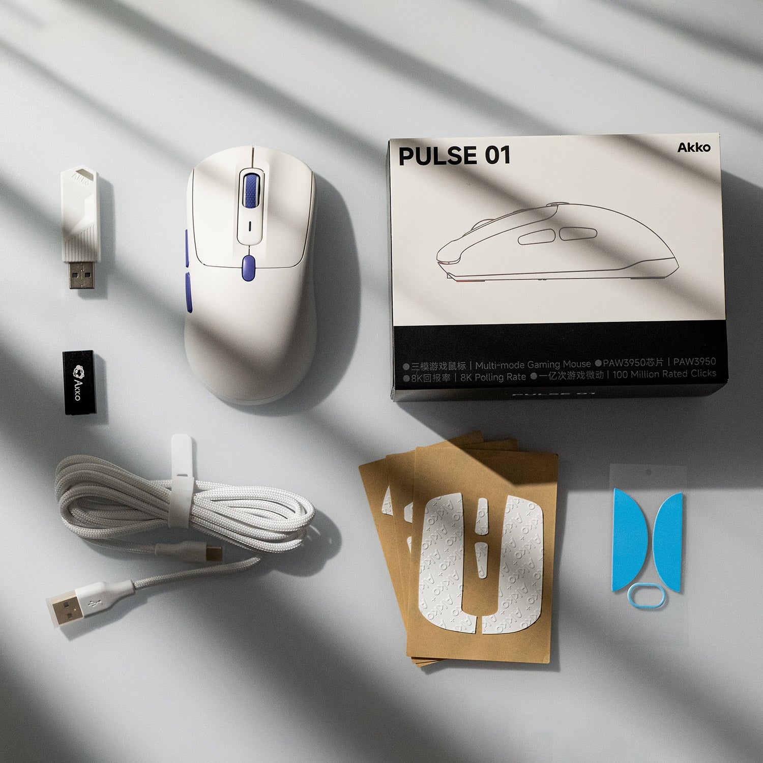 Akko Pulse 01 Gaming Mouse Package Details