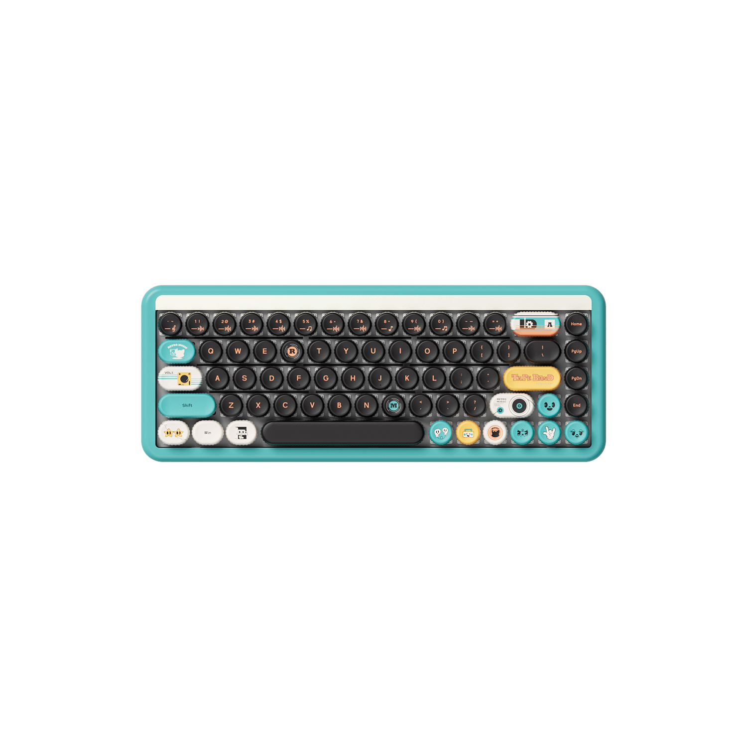 Akko Punk Cat Keycaps Set Installed on 65% Keyboard