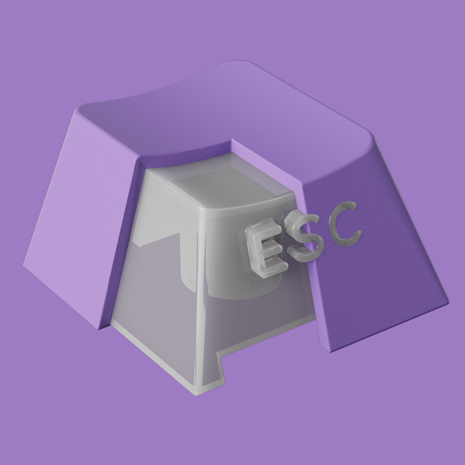 Akko Purple Gradient Keycap Set PC PBT Double Shot Keycaps