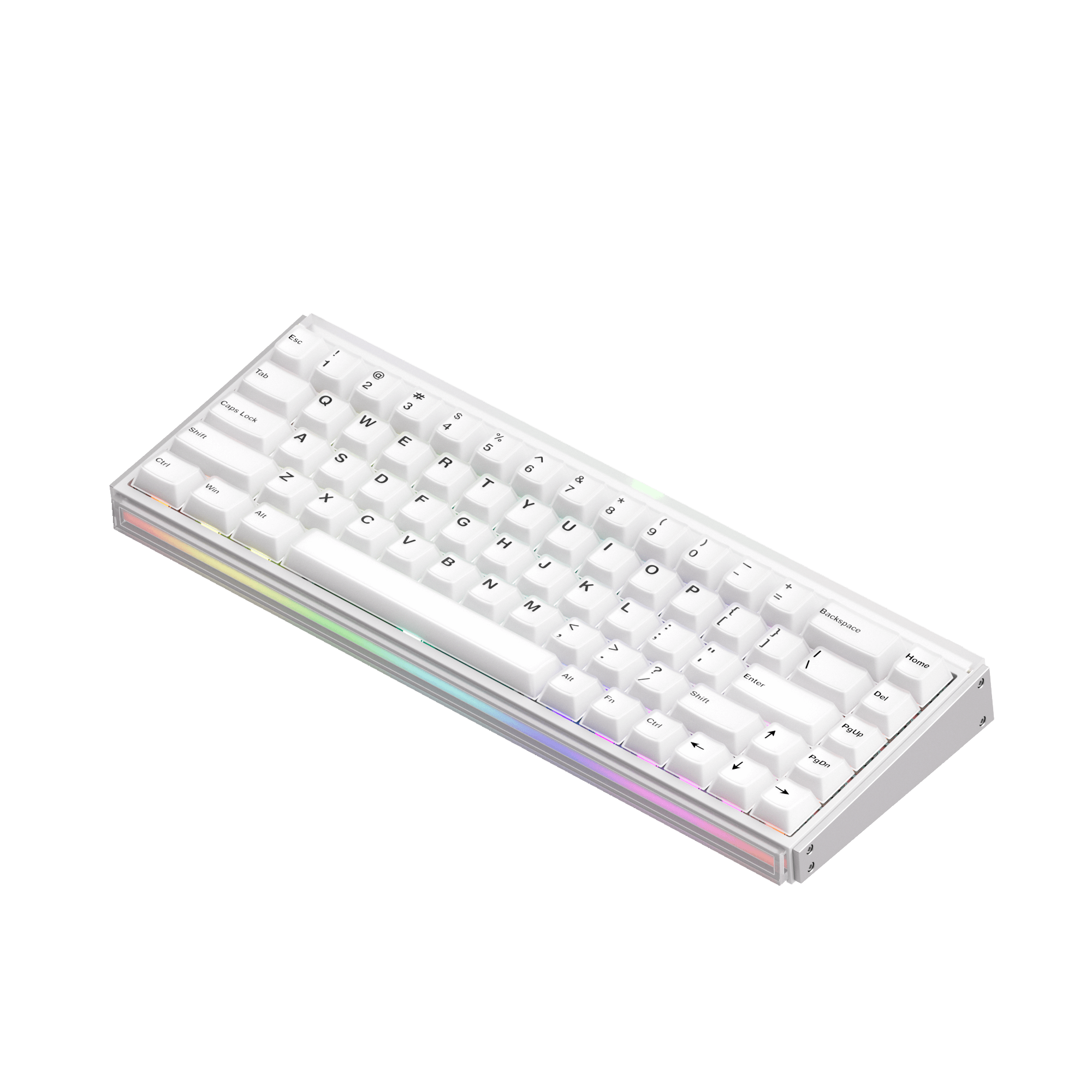 Akko Ray68 HE Magnetic Keyboard Misty White Right Side