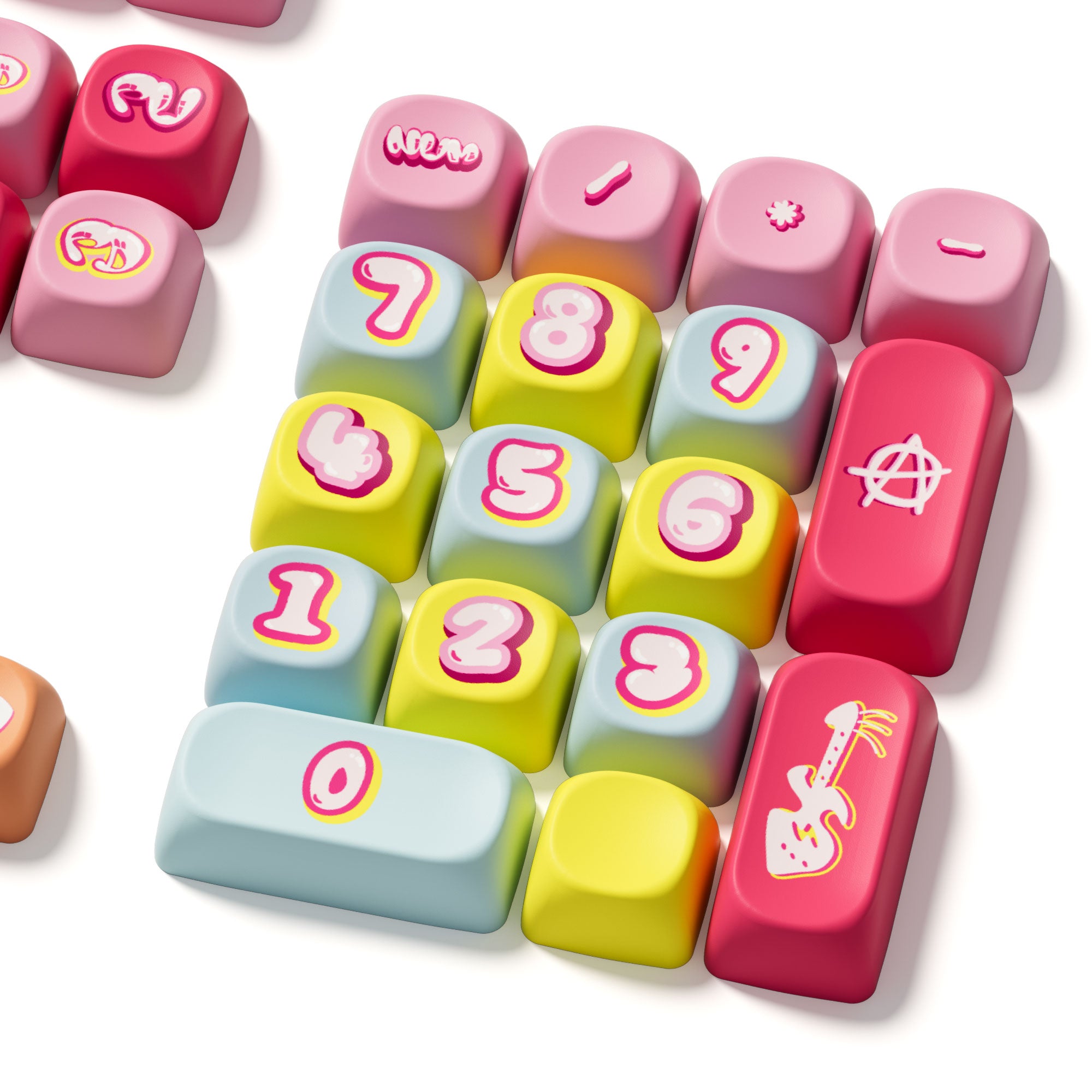 Rainbow Candy Keycap Set (140-key)