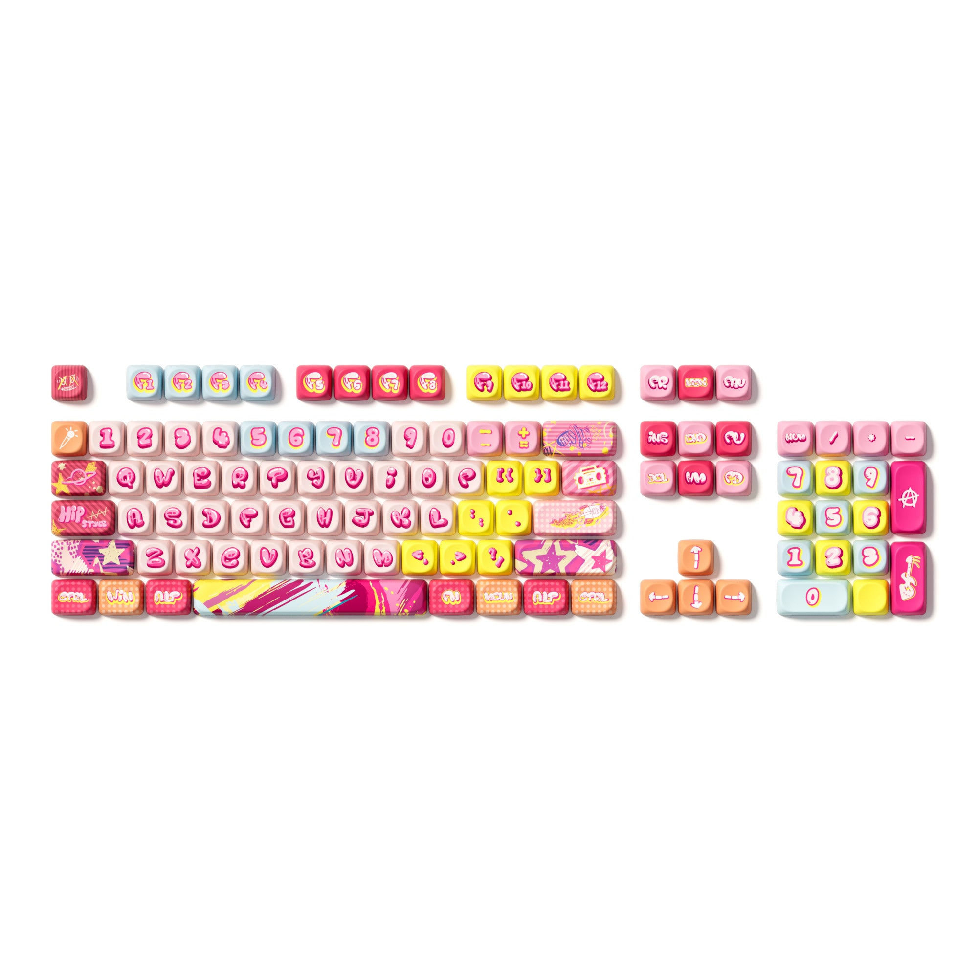 Rainbow Candy Keycap Set (140-key)