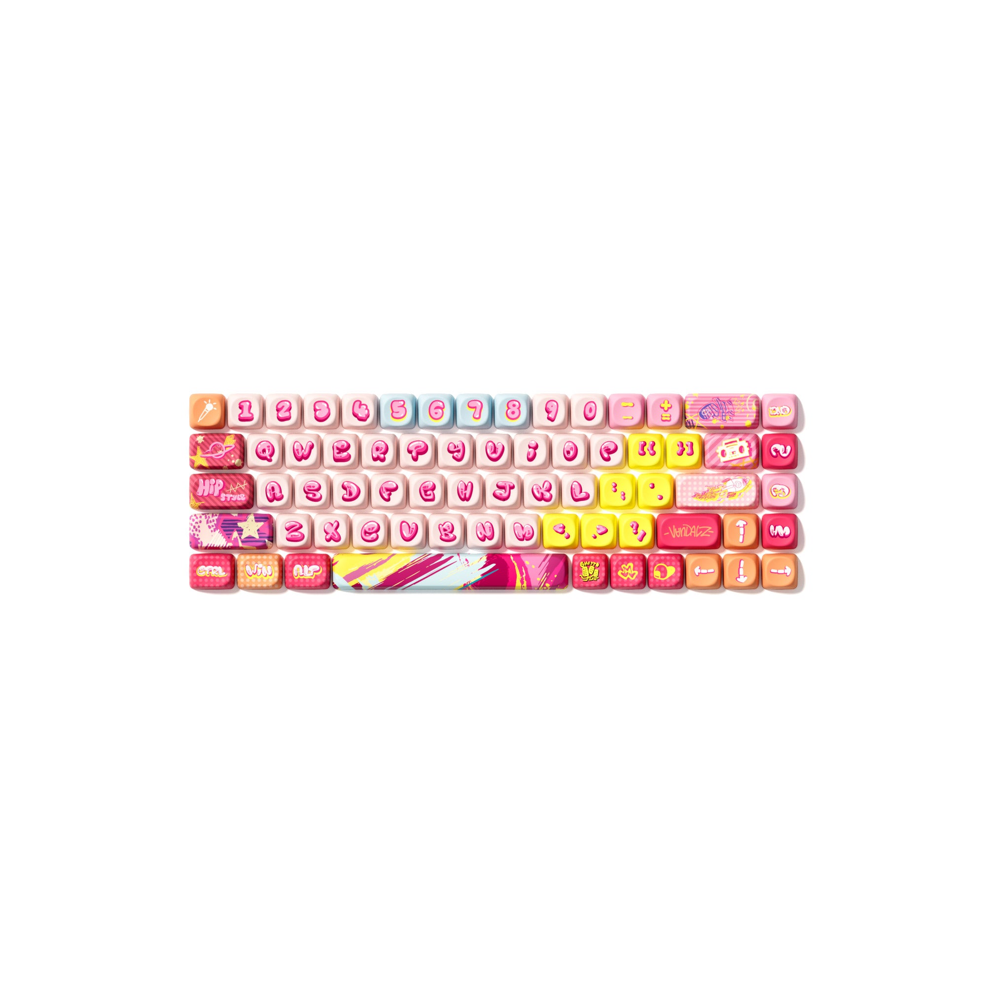 Rainbow Candy Keycap Set (140-key)