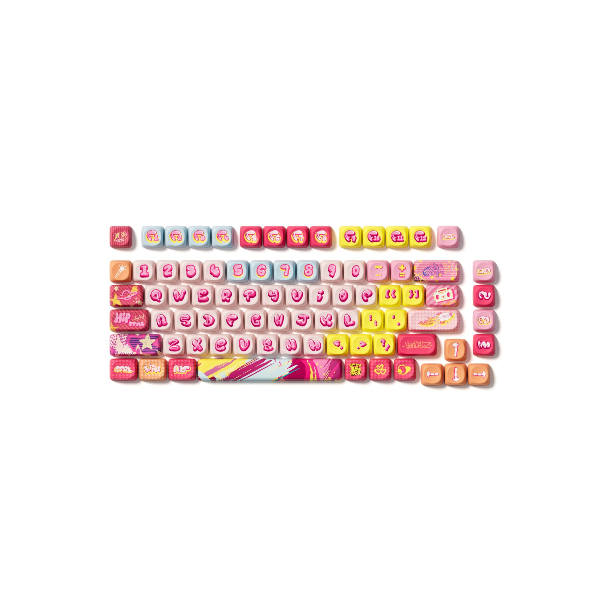 Rainbow Candy Keycap Set (140-key)