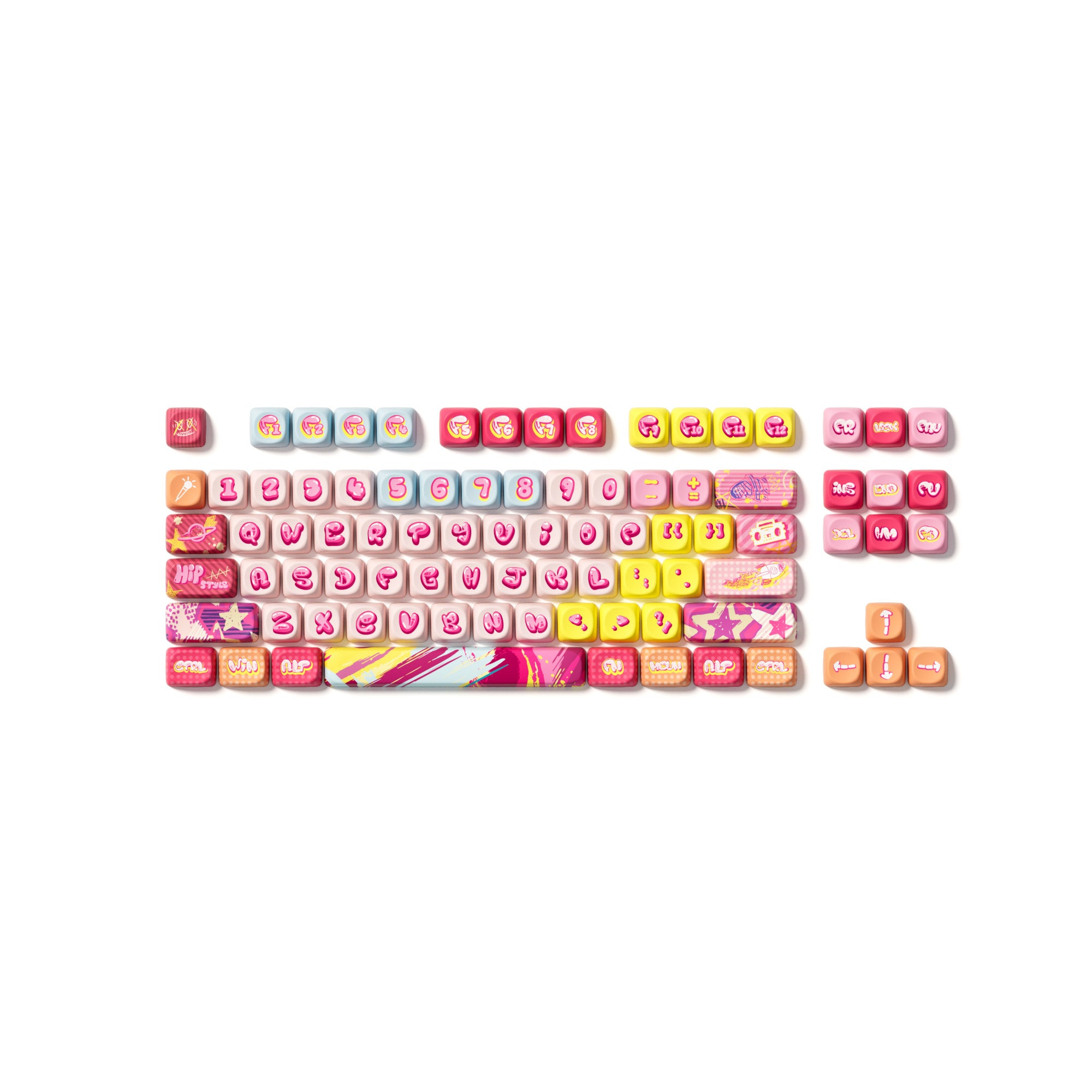 Rainbow Candy Keycap Set (140-key)