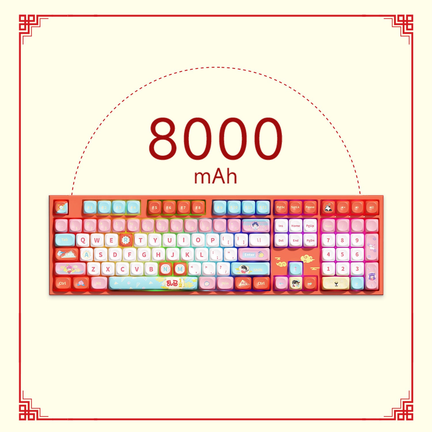 Akko Ranma ½ 5108 V5 Keyboard 8000mAh Battery