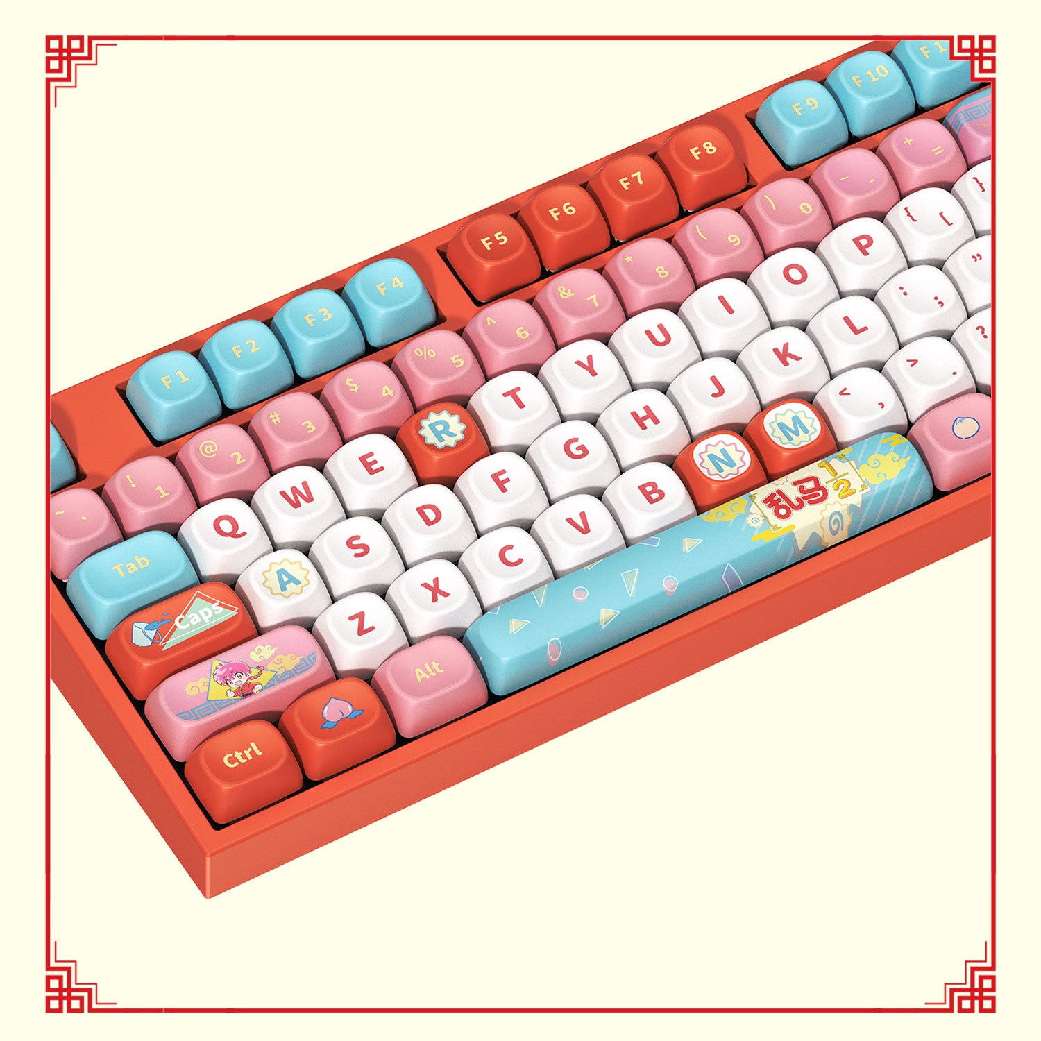 Akko Ranma ½ 5108 V5 Keyboard Keycaps Details