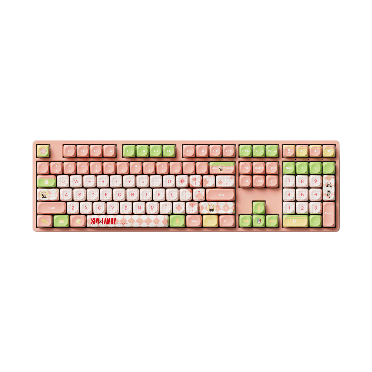 Akko Spy × Family Keycap Set Install on the Full SIZE Keyboard