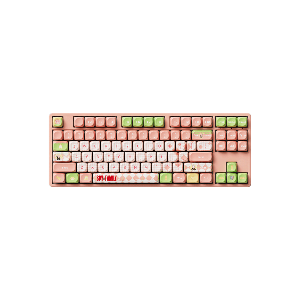 Akko Spy × Family Keycap Set Install on the 80% Keyboard
