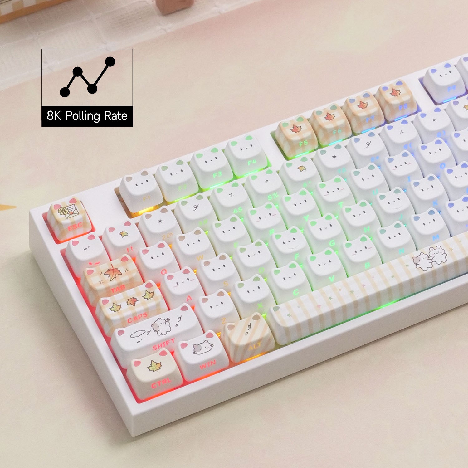 Akko Shiny Kitten 5108 V5 Mechanical Keyboard 8K Polling Rate
