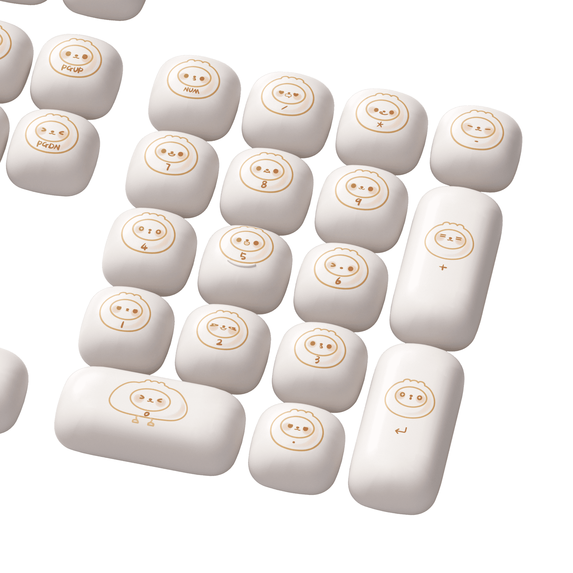 Steamed Buns Keycap Set (144-key)