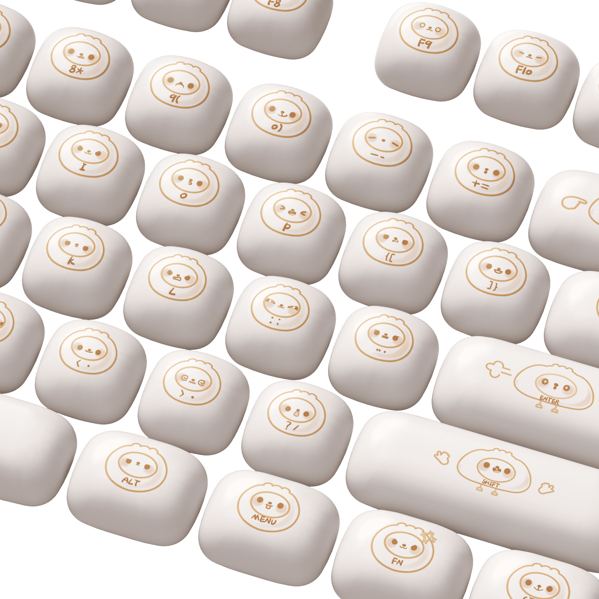 Steamed Buns Keycap Set (144-key)