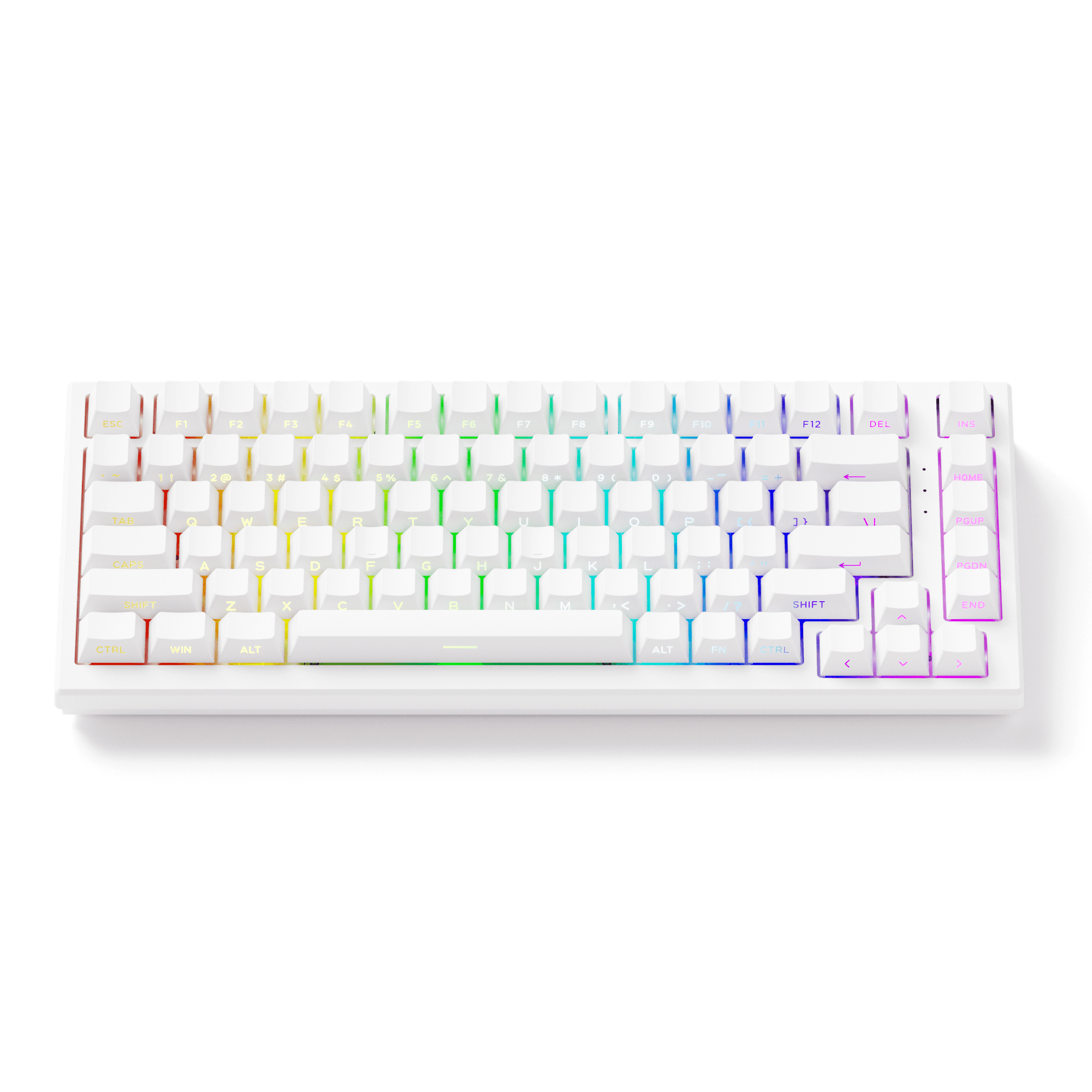 Akko TAC75 HE Shine Through White