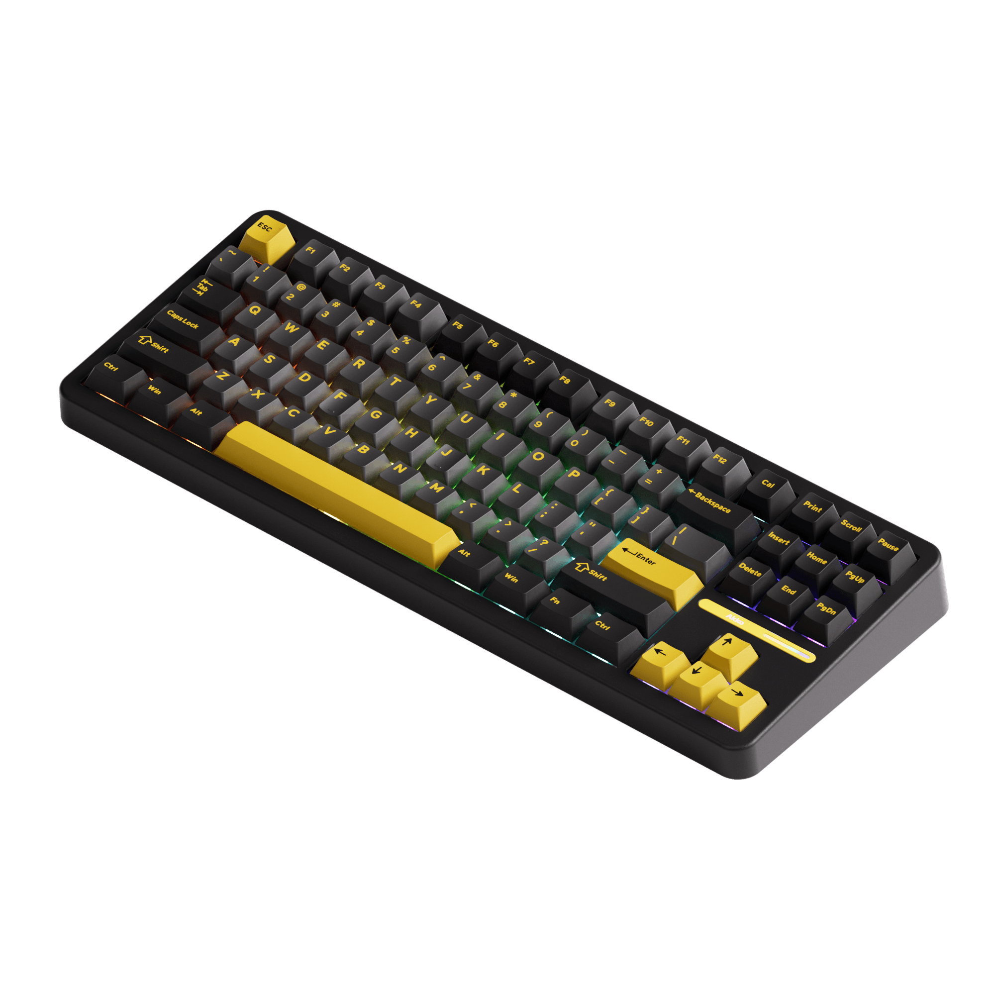 Akko TAC87 Black Gold Mechanical Keyboard Right Side