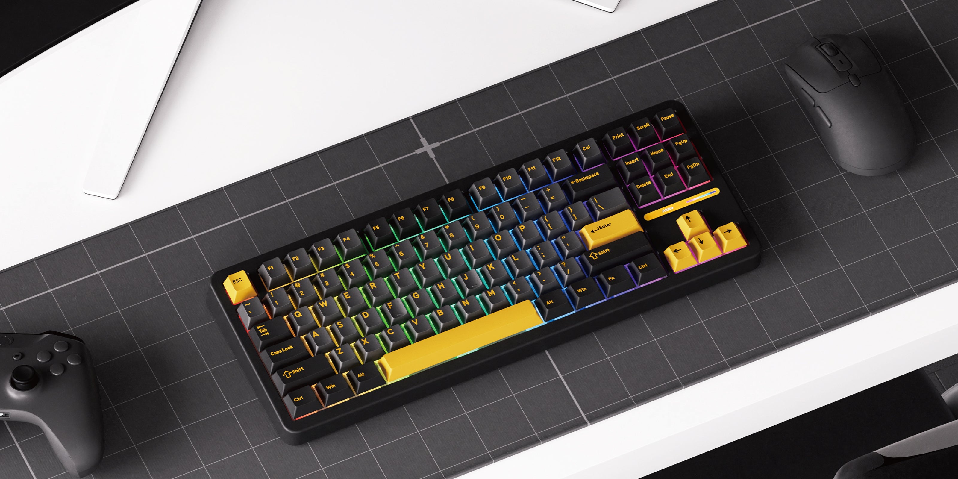 Akko TAC87 Black Gold Mechanical Keyboard